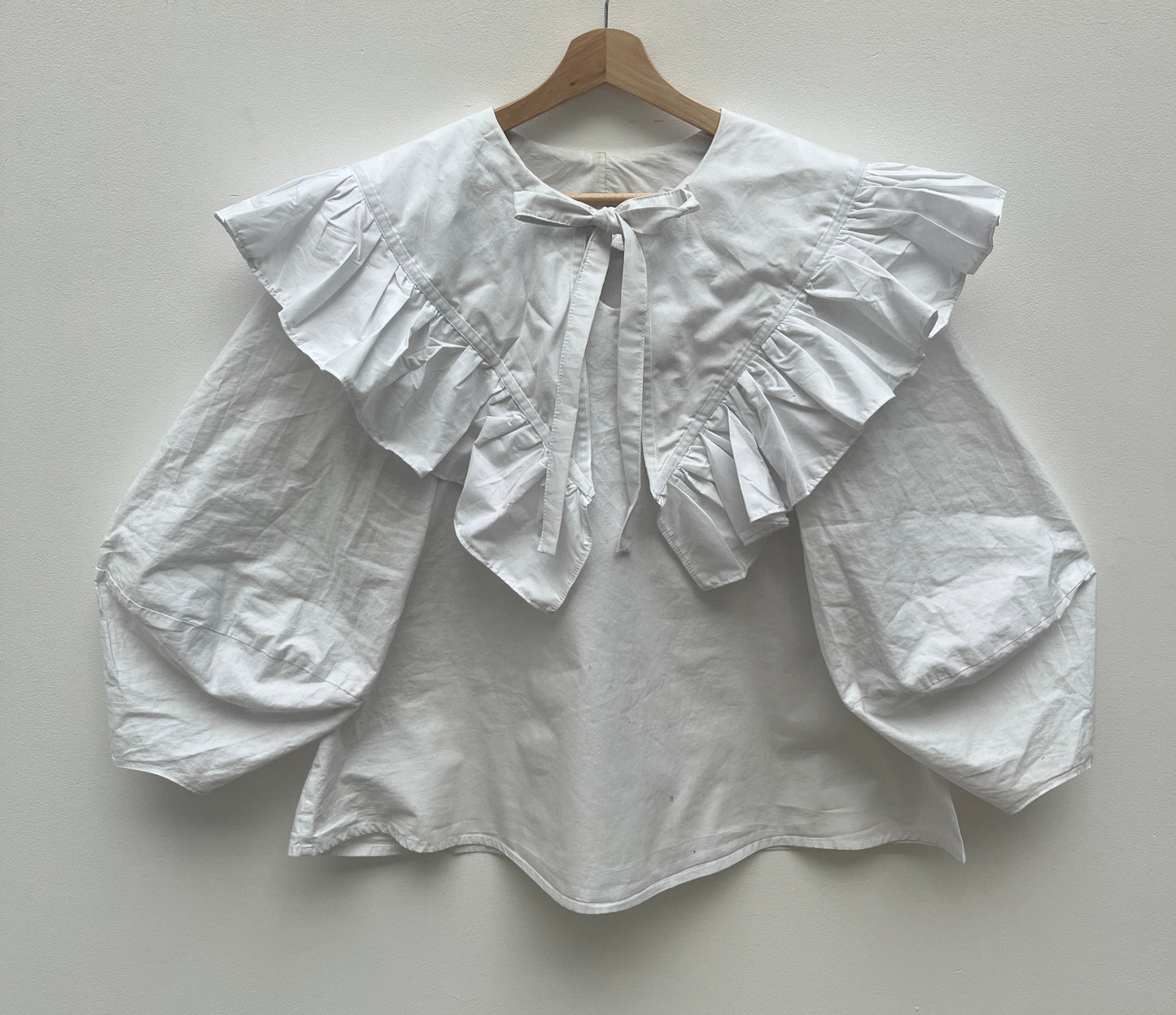OLIVIA BLOUSE: Plain coton poplin