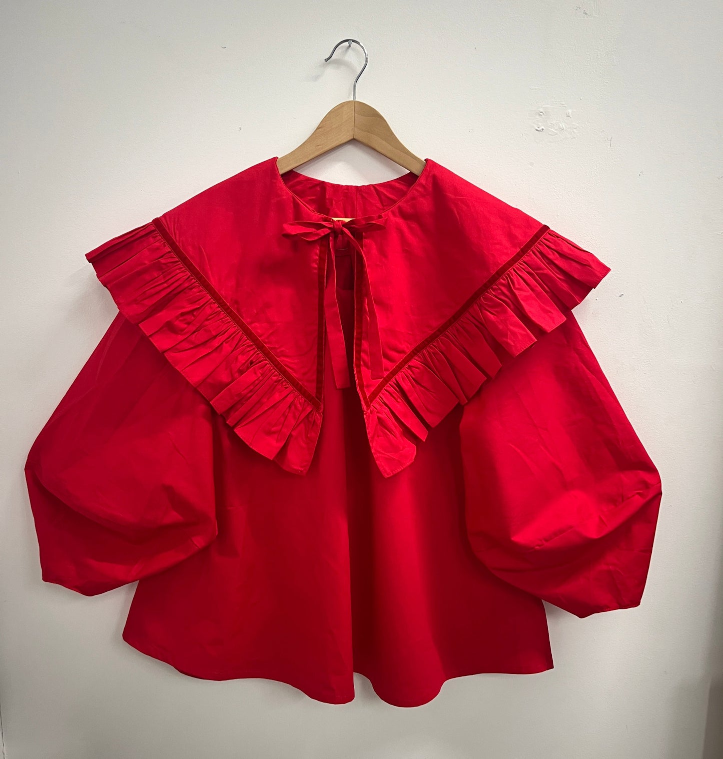 OLIVIA BLOUSE: Plain coton poplin
