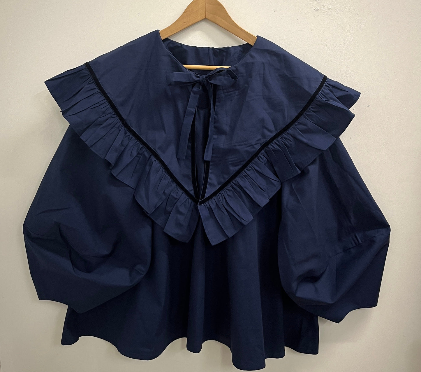 OLIVIA BLOUSE: Plain coton poplin