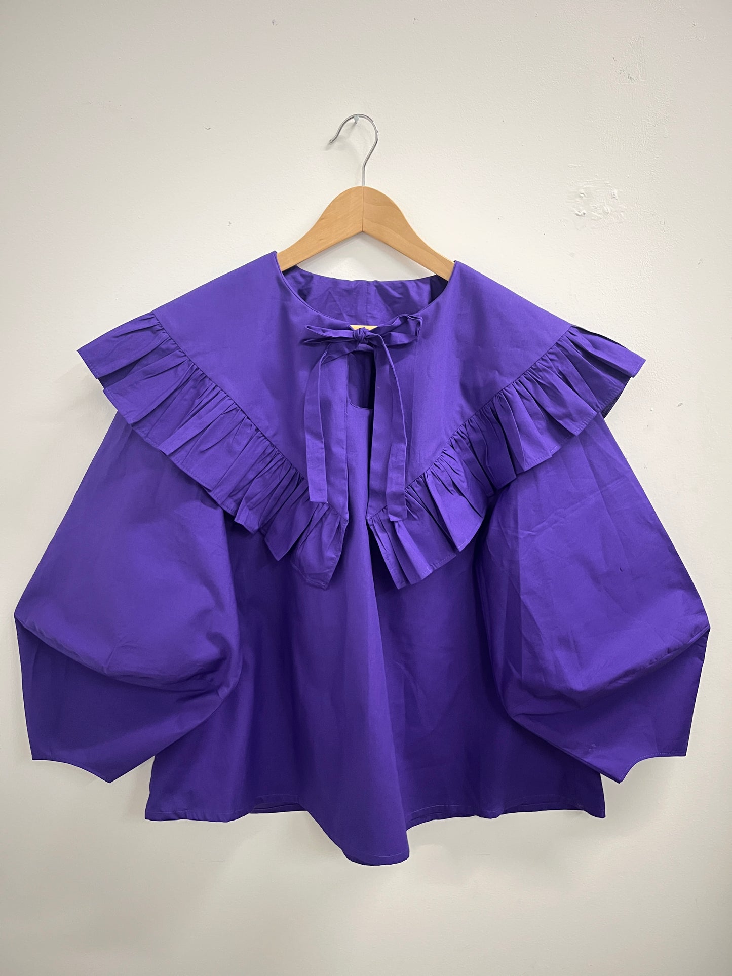 OLIVIA BLOUSE: Plain coton poplin
