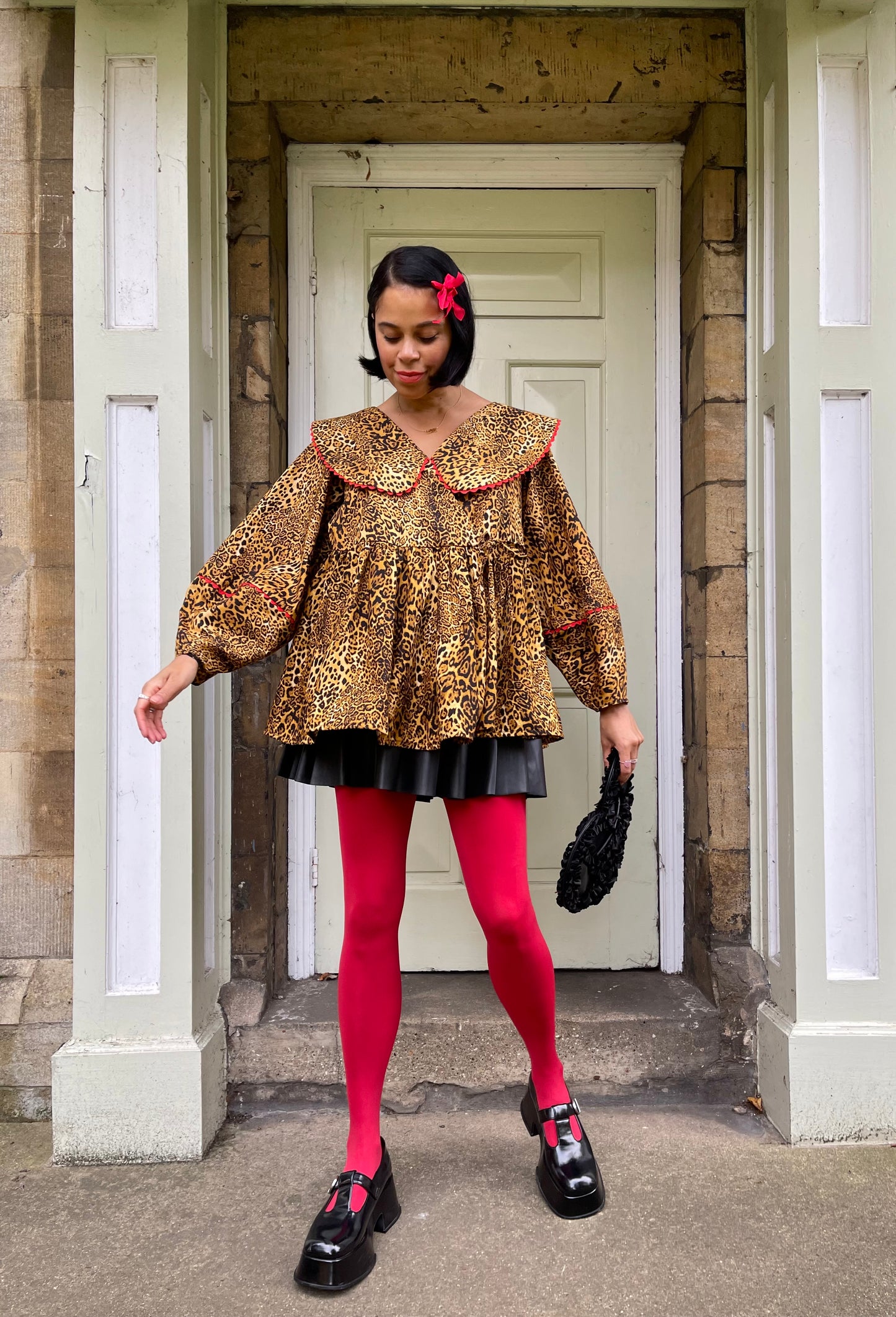 The Cat Patterson Collection: The leopard print blouse.